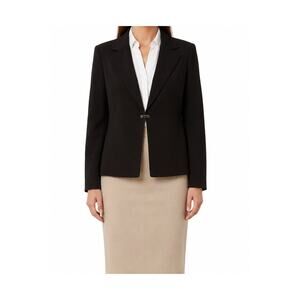 Vintage Tahari Blazer Womens Size 16 Black Hong Kong Arthur S. Levine Tailored